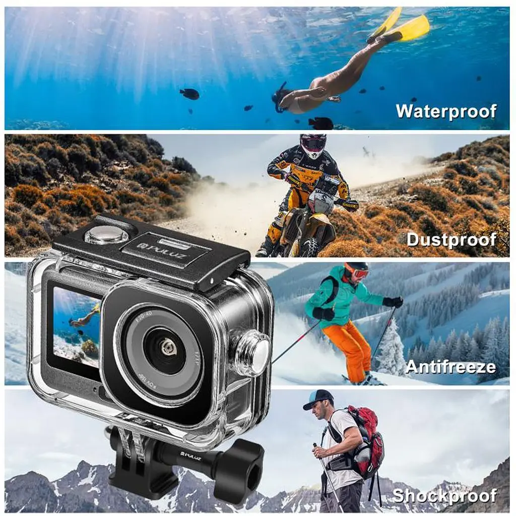 Водонепроникний бокс Puluz PU1078T для DJI Osmo Action 6 60м [163694] - фото 9