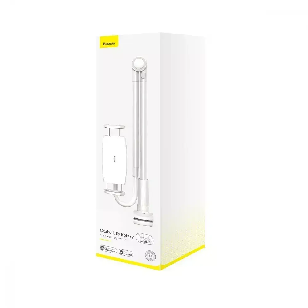 Тримач настільний для ґаджетів Baseus Otaku Life Rotary Adjustment Lazy Holder Pro for Phone Ipad LUZQ000012 Silver - фото 7