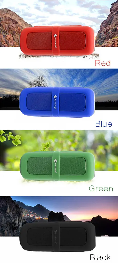 Bluetooth колонка NewRixing NR-2018 водонепроникна з FM-радіо - фото 8
