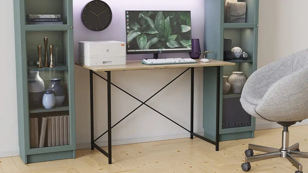 Стіл письмовий Line Лайт Ferrum-decor 750x1000x500 Чорний метал ДСП Дуб Сонома 16 мм (FRD-104839) - фото 10