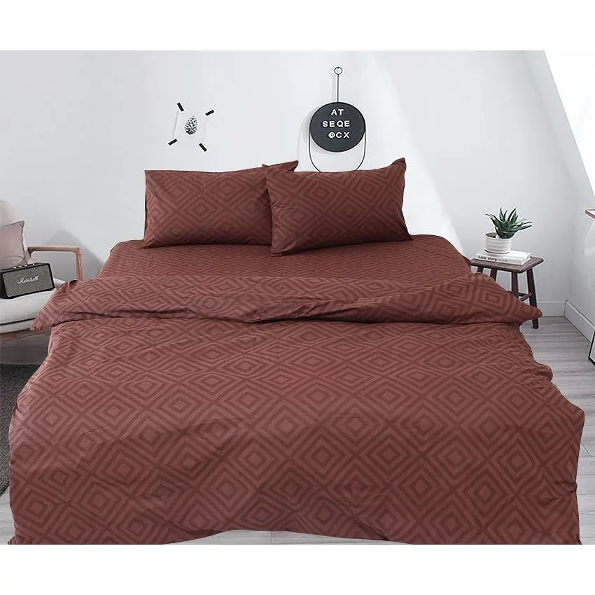 Постільна білизна (R128Brown) Євро TAG tekstil pbe0028289 - фото 4