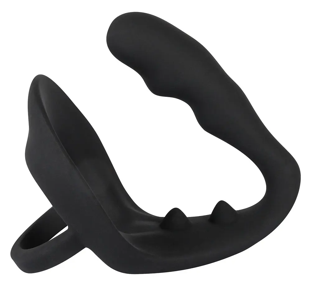 Стимулятор простати Black Velvets RingPlug, 10.5 см чорний - фото 3