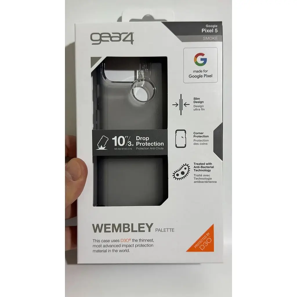 Противоударный силиконовый чехол Gear4 Wembley Palette для Google Pixel 5 (6") Smoke (702006633) - фото 4