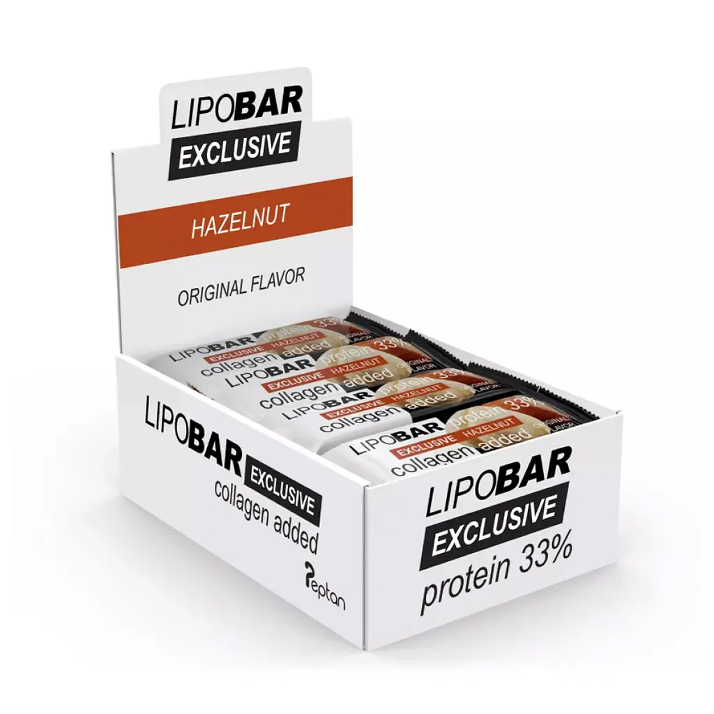 Lipobar Exclusive — 20 × 50 г Hazelnut