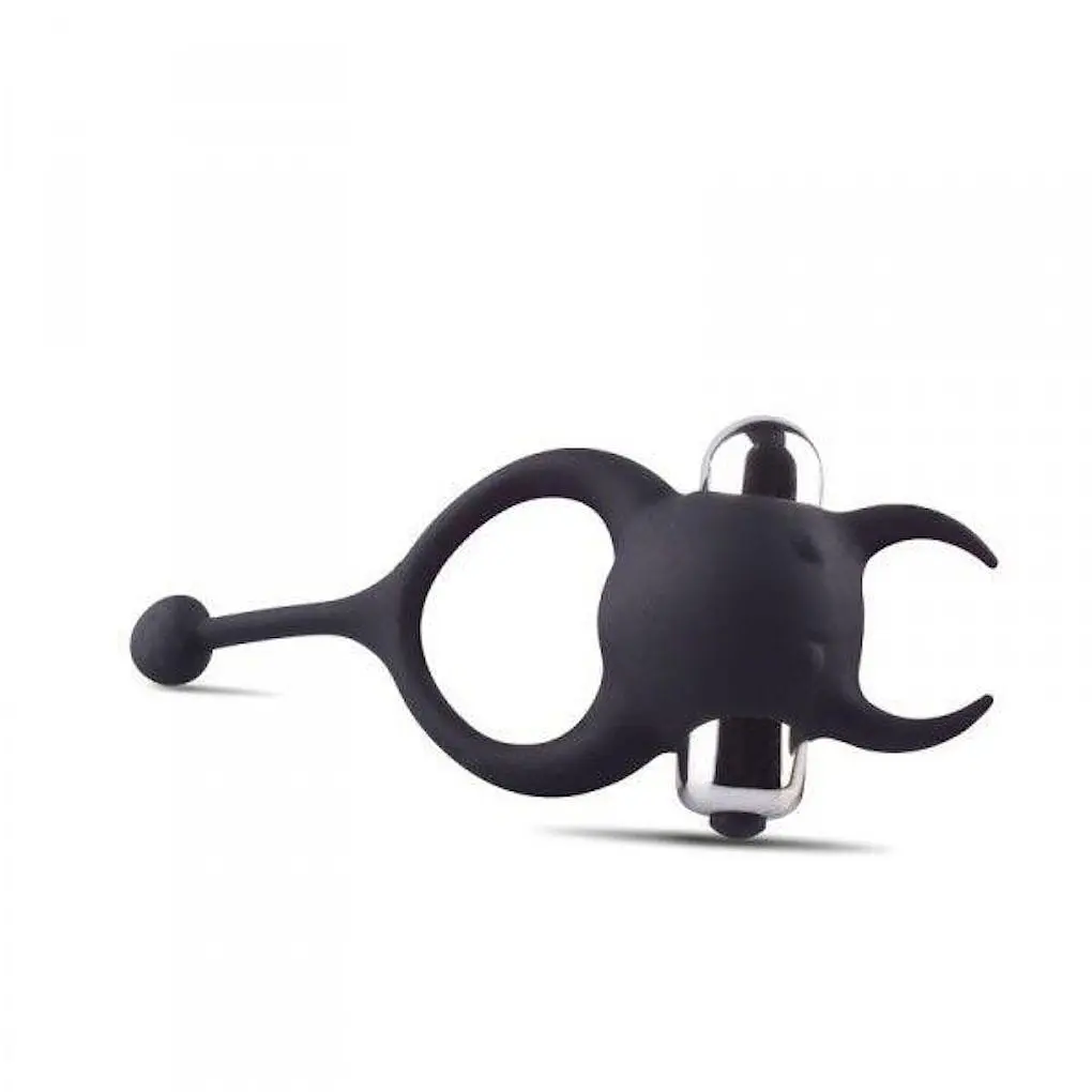Ерекційне кільце Toyz4lovers Anello Fallico Vivie Devil, 13 см (чорний) - фото 4