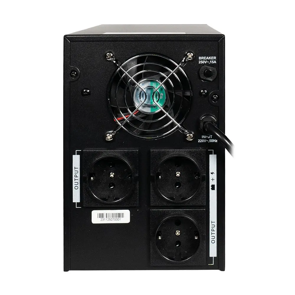 Джерело безперебійного живлення KRF-3000VA/1800W(LCD) UPS Kraft (42-00006) - фото 5