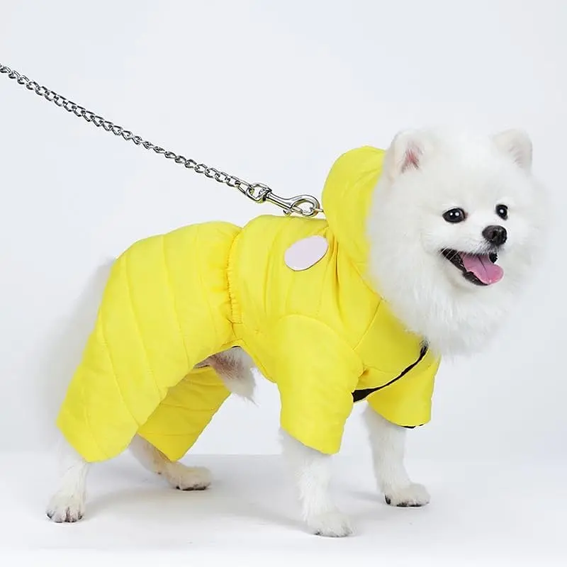 Комбінезон для собак та котів EcoToys Yellow S жовтий A: 24 см B: 32 см C: 28 см 6927 - фото 2