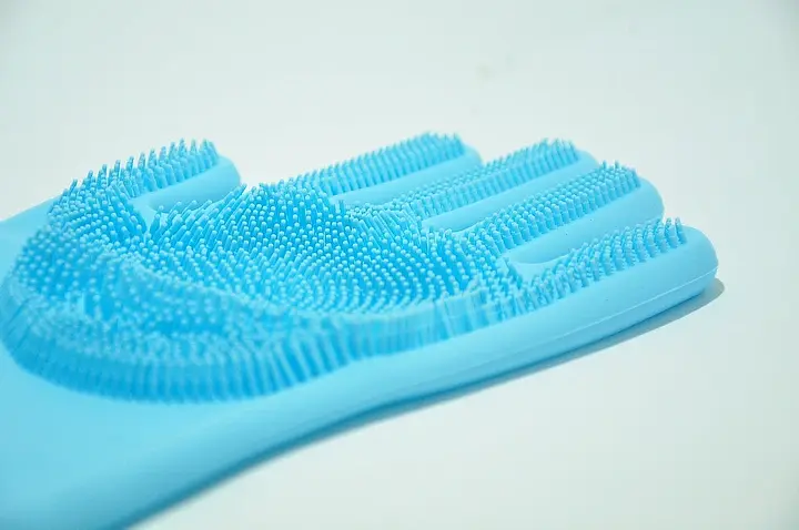 Cиліконові рукавички Magic Silicone Gloves Blue - фото 4