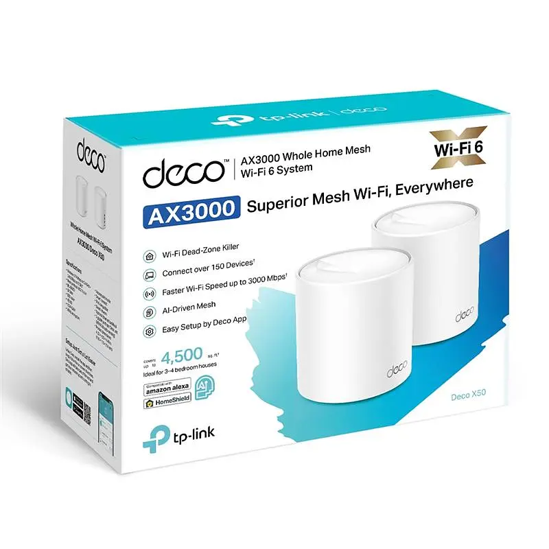 WiFi Mesh система TP-Link Deco X50(2-pack) - фото 4