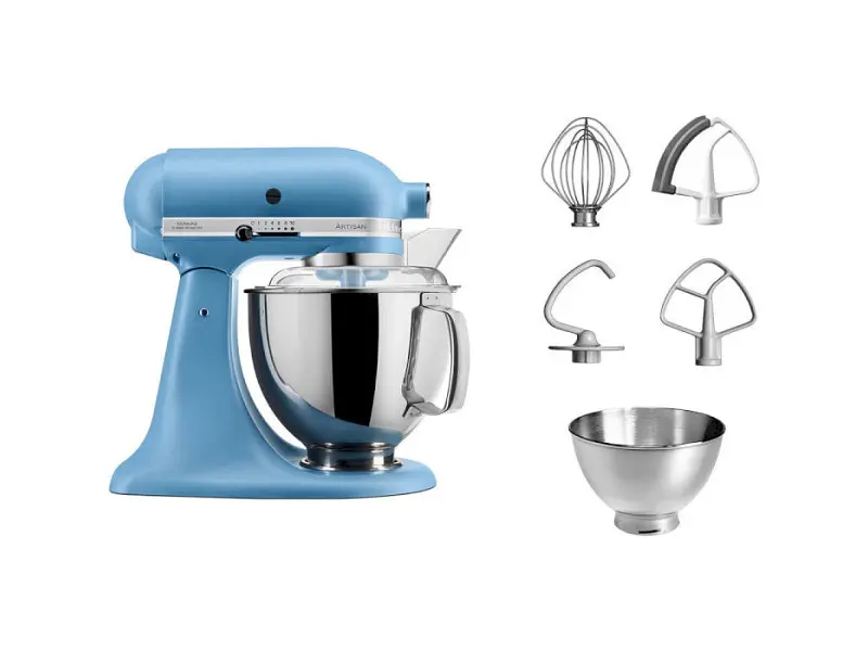 Кухонна машина KitchenAid Artisan 5KSM175PSEVB з відкидним блоком 4.8 л блакитна - фото 3