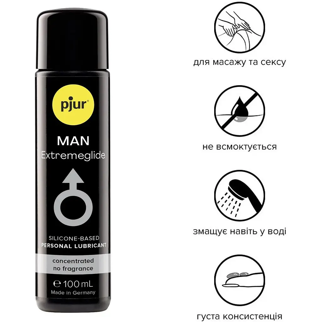 Густая силиконовая смазка Pjur MAN Premium Extremeglide 100 мл - фото 2