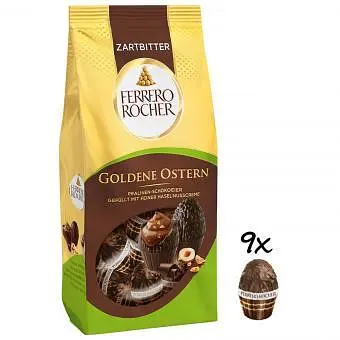Шоколадные конфеты Ferrero Rocher Golden Easter Dark 90g - фото 2