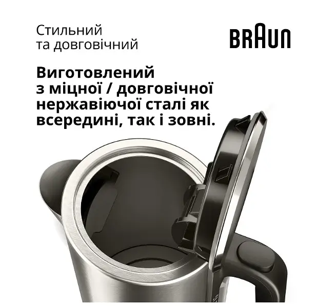Чайник Braun WK5205BK - фото 2