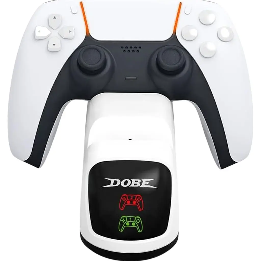 Зарядна станція Dobe Dual TP5-0515X для PS5 DualSense White [165291] - фото 4