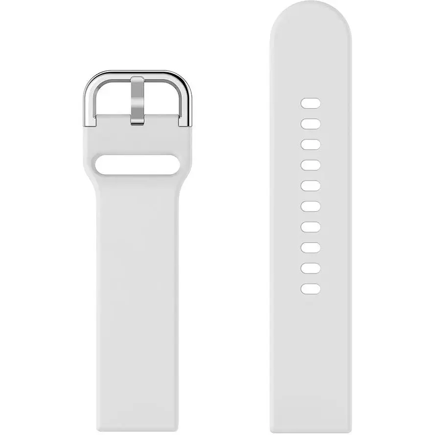Ремінець DK CDK для Gelius GP-SW012 "S" 20mm Silicone Sport Band Classic (012194) (white) - фото 2