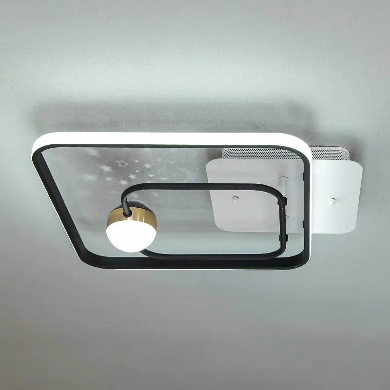 Led люстра з ефектом зоряного неба MX2989-2B WH+BK - фото 4