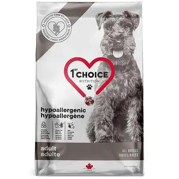 Сухий дієтичний корм 1st Choice Adult Hypoallergenic Фест Чойс гіпоалергенний для собак, Качка 4.5 кг (ФЧСВУБ4,5)