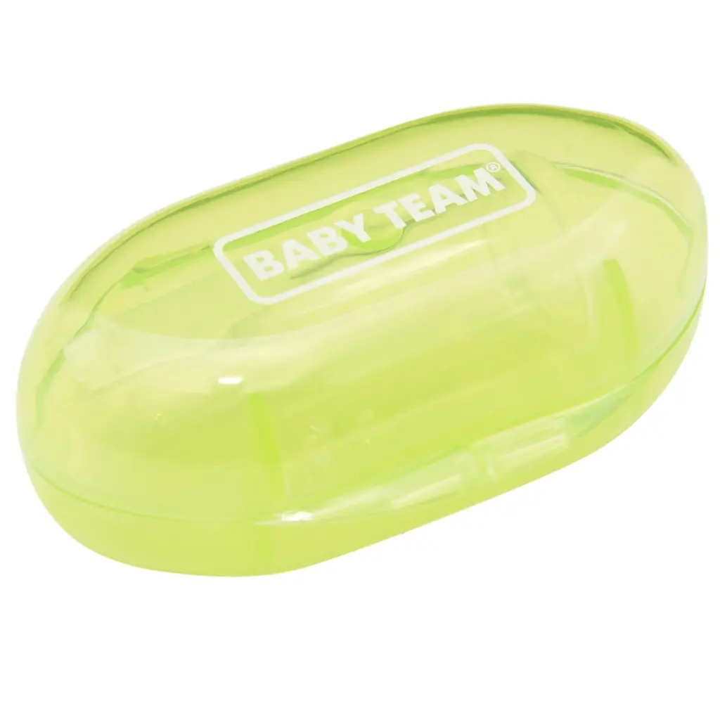 Зубная щетка-массажер Baby Team с контейнером салатовая (7200) - фото 2