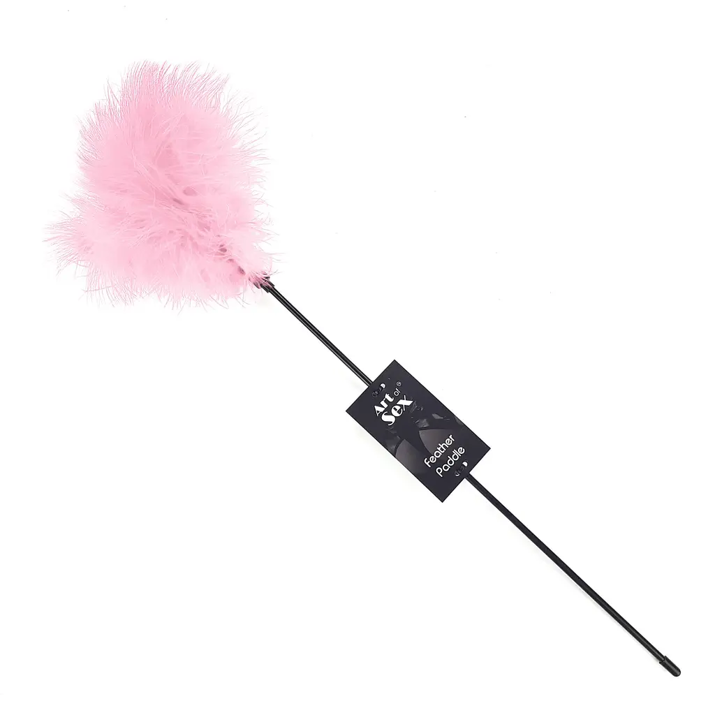 Лоскотало з пером індика Art of Sex – Feather Paddle, рожеве