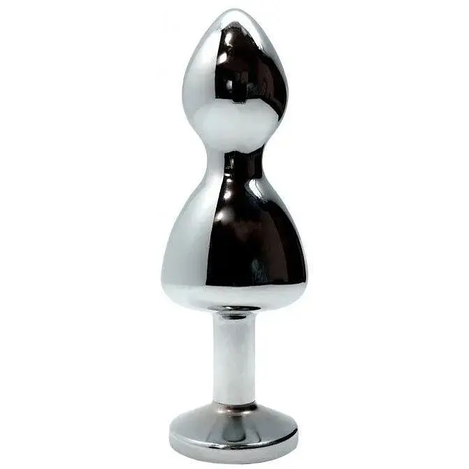 Металева анальна пробка Wooomy Lollypop Double Ball Metal Plug Blue L діаметр 3.5 довжина 10.5 см - фото 2