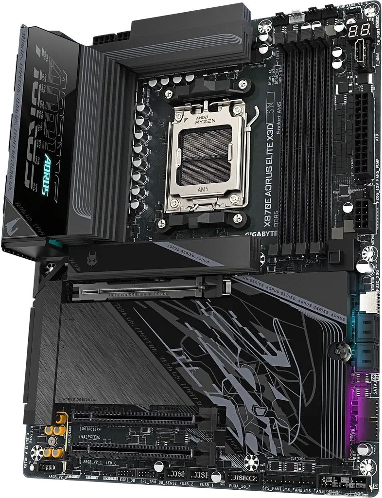 Материнська плата Gigabyte X870E Aorus Elite X3D Socket AM5 - фото 2