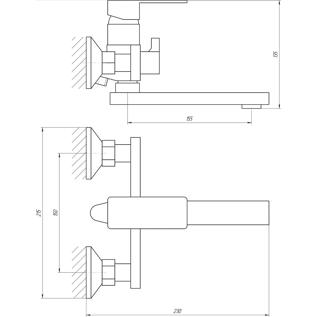 Змішувач для ванни Globus Lux Milano GLM-0102N (19192) - фото 5