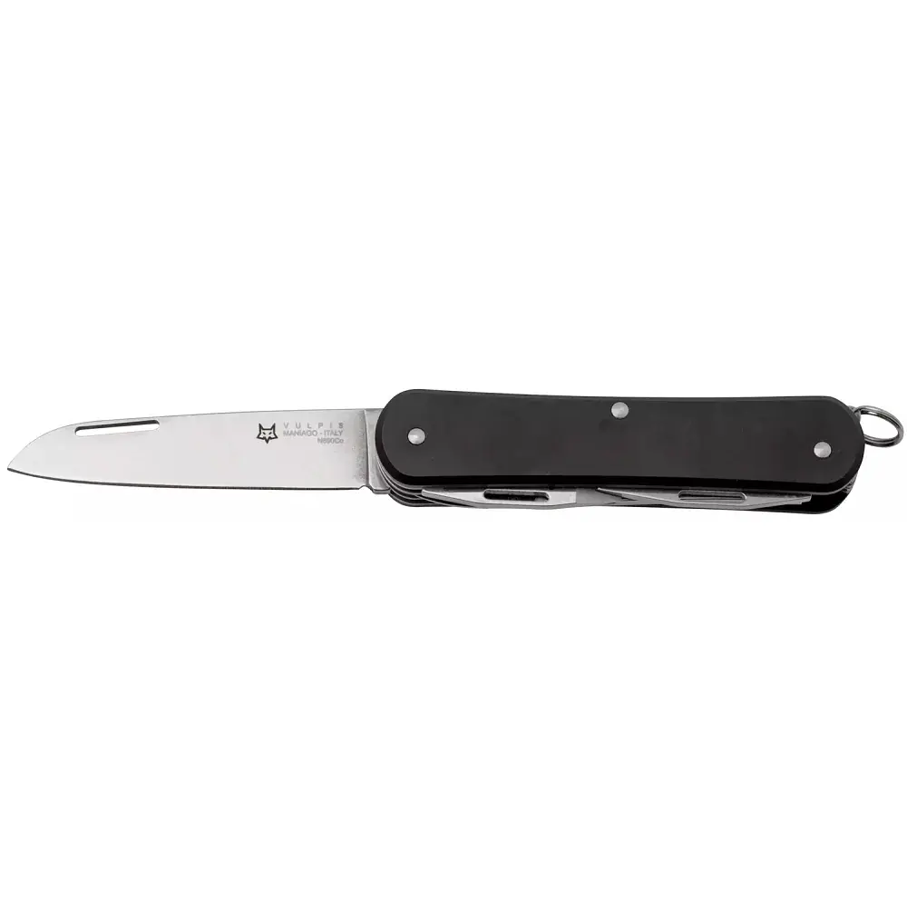 Ніж багатофункціональний Fox Vulpis Aluminium Black. 4 інструменти - фото 2