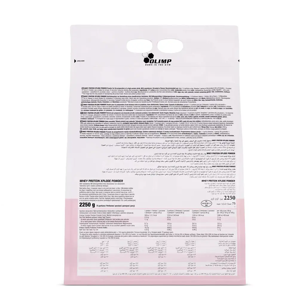Протеин Olimp Whey Protein Xplode клубника 2.25 кг (Ф001516) - фото 2