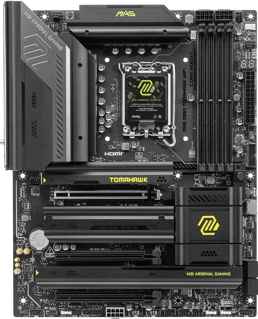 Материнська плата MSI Z890 MAG Tomahawk Wi-Fi LGA 1851 (MAG Z890 TOMAHAWK WIFI) - фото 2