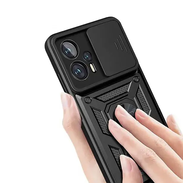 Панель BeCover Military для Poco F5 Black (709996) - фото 4