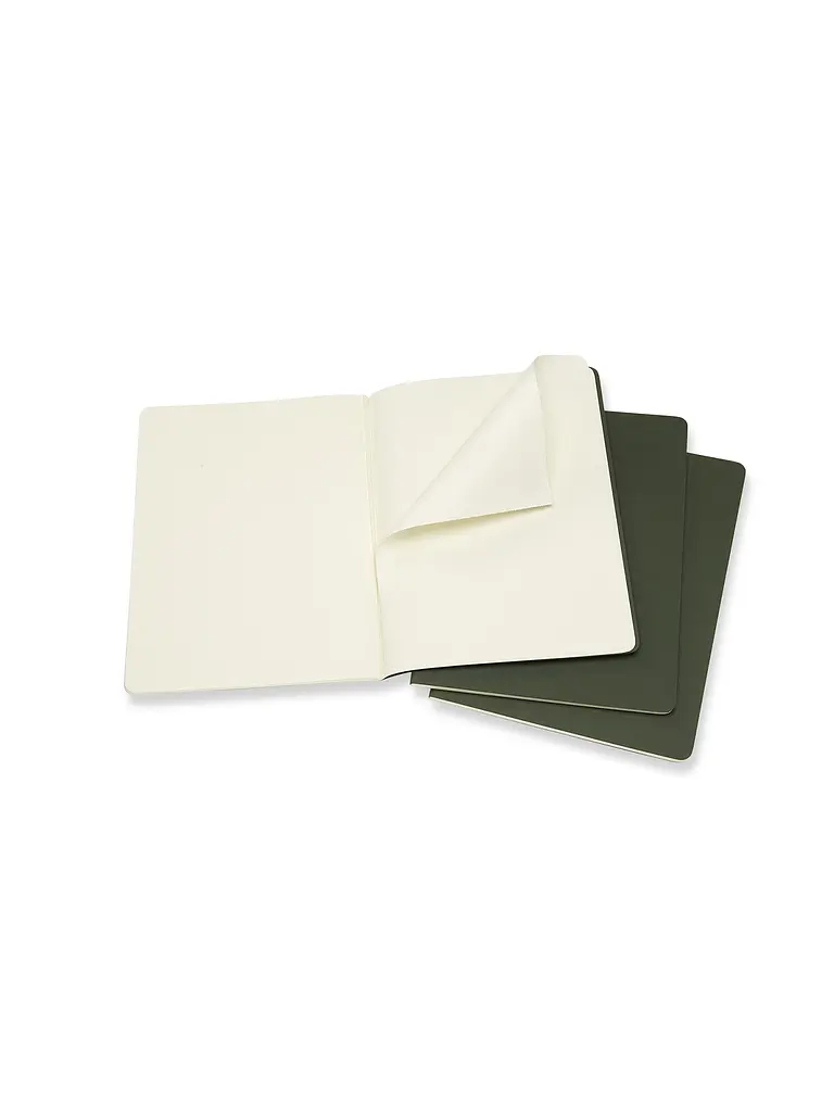 Записник Moleskine Cahier великий, Нелінований Зелений (CH023K15) - фото 3