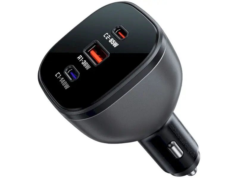 Автомобільний зарядний пристрій Acefast B14 165 W Black - фото 3