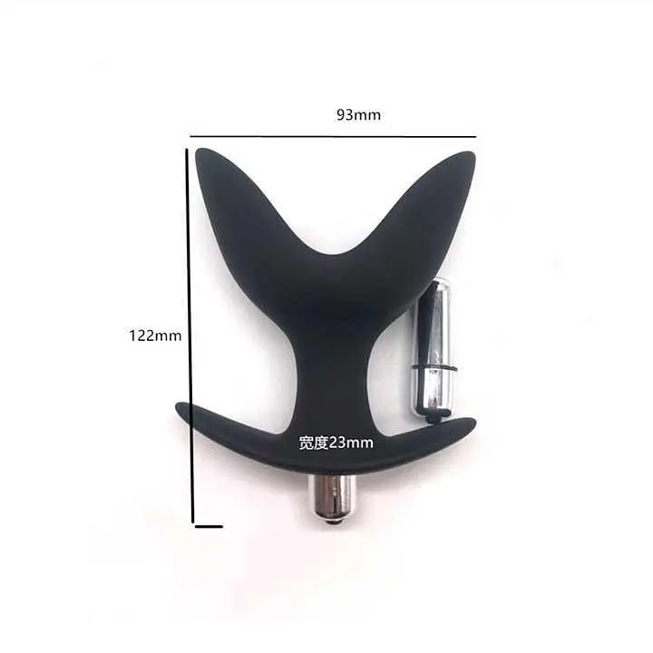 Анальна пробка-розширювач з вібрацією Black Velvets Anchor Plug 12,2 см. K000671 - фото 5