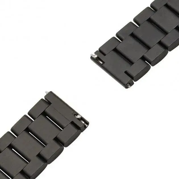 Ремінець DK CDK для Garmin Forerunner 645 / 645 Music 20mm Metal Fitlink Steel Band (012873) (black) - фото 5