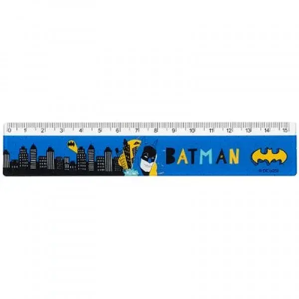 Лінійка пласт. 15см "Kite" №DC25-090 DC Batman