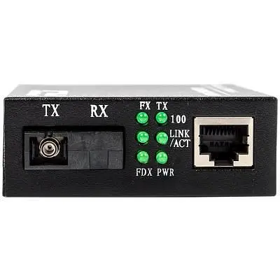 Медіаконвертер RCI 100M, 20km, SC, RJ45, Tx 1310nm, standart size metal case (RCI902W-FE-20-T) - фото 2