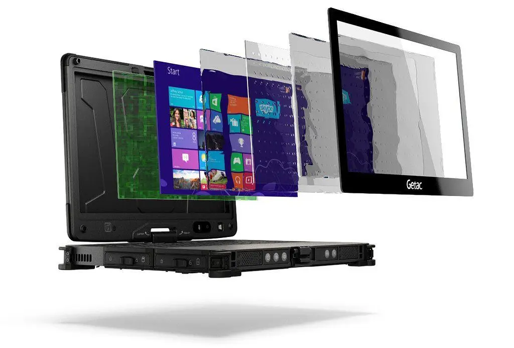 Ноутбук Getac 11.6" V110 MIL-STD-810H 1366x768/Intel i5-6200U/8GB/128SSD/IntelHD/W10P/Black (02-GE-V110-12-I5-6-16-240-A) Б/в - фото 3