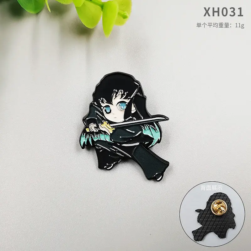 Значок Клинок Клинок, що розсікає демонів Муічіро Demon Slayer Muichiro 3,5 см P DS M 01 - фото 2