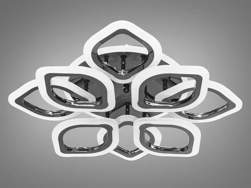Світлодіодна люстра Diasha AS8073/4+4BHR LED 3color dimmer - фото 4