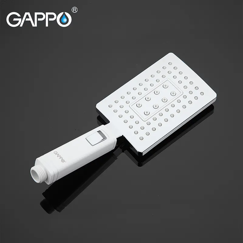 G3007-8 Змішувач для ванни підлоговий короткий гусак білий/хром Ø35 Gappo Jacob 1/3, Білий - фото 5