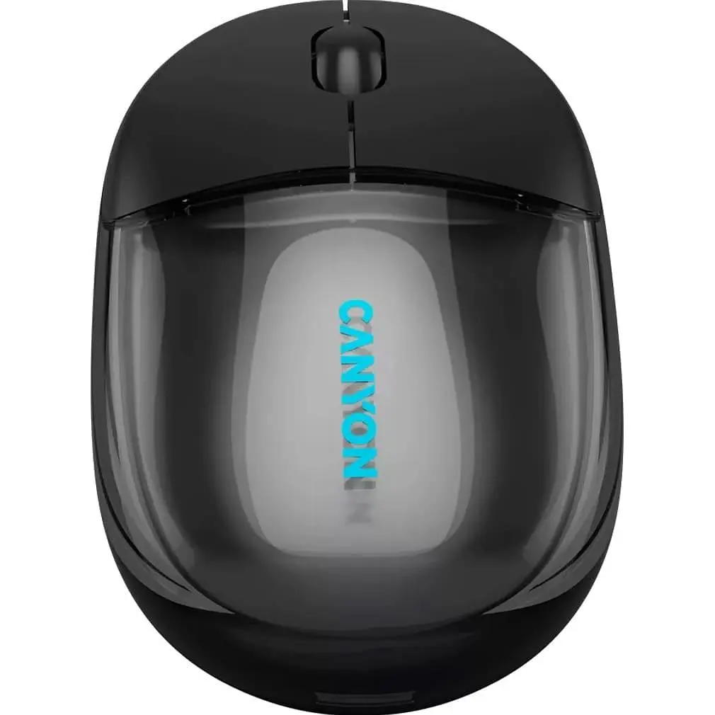 Мышь Canyon OnClick 24 BT/ Wireless Transparent/Black (CNS-CMSW24B) - фото 7