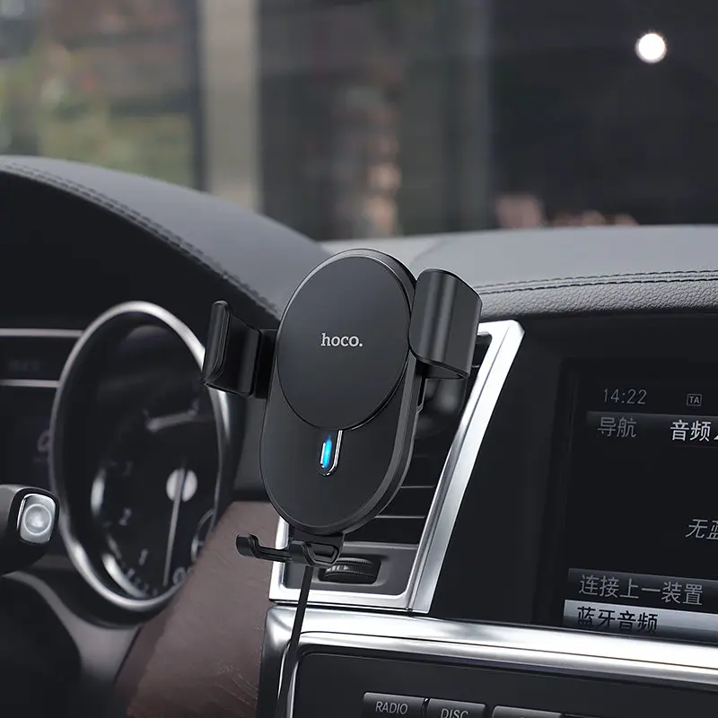 Бездротове зарядне авто тримач Hoco CW25 Delight in-car wireless charging 10W 2.4A - фото 4