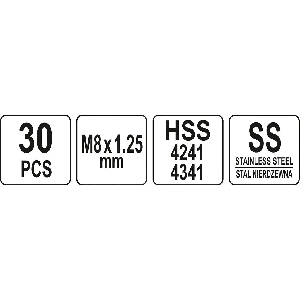 Набір інструментів Yato для ремонту різьби M8x1,25 (YT-17633) - фото 4