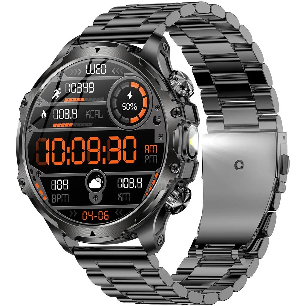 Смарт-годинник Uwatch Smart Turbo Power Steel 2 ремінці сріблястий (3255) - фото 2