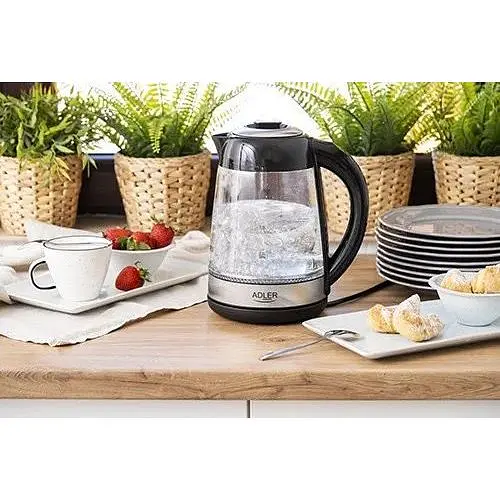 Электрический чайник Adler AD 1285 Стеклянный с цветной подсветкой 1.7 л - фото 4