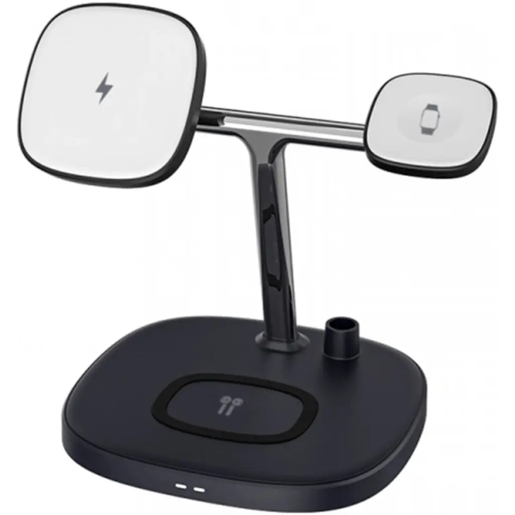Бездротовий зарядний пристрій Wiwu 4in1 Wireless Charger M8 Black [91677] - фото 2