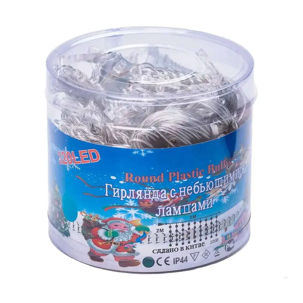 Гирлянда-штора GarlandoPro светодиодная 144 LED размер 3x2 м, мультиколор (ZWM2320LEDML) - фото 9