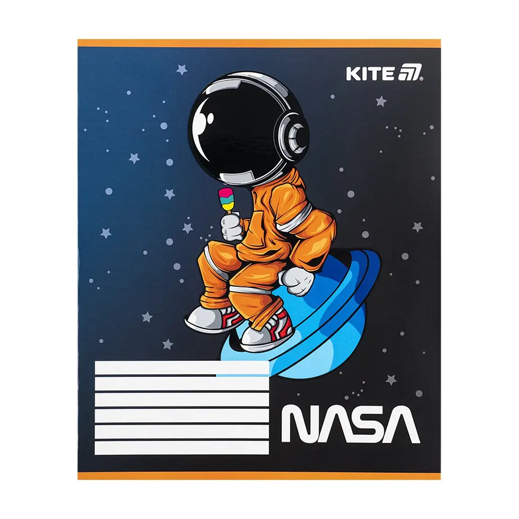Зошит Kite NASA, 12 аркушів, коса лінія (NS25-235), в асортименті - фото 2