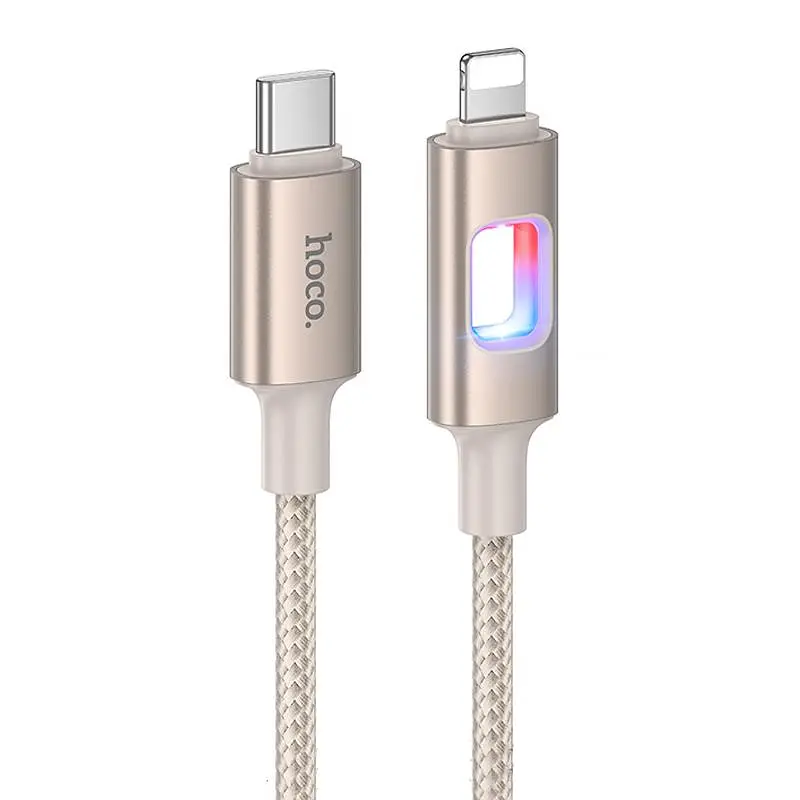 Дата кабель Hoco U 144 New Type-C to Lightning 27 W (1.2 m) Gold