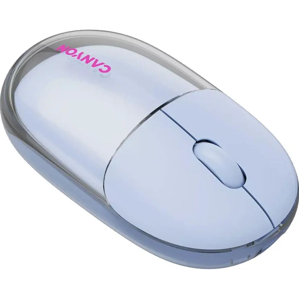 Мышь Canyon OnClick 24 BT/ Wireless Transparent/Blue (CNS-CMSW24BL) - фото 2